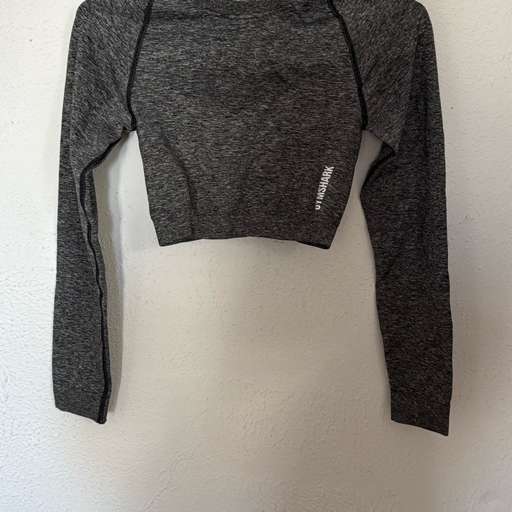 Gymshark Adapt marled seamless workout crop top